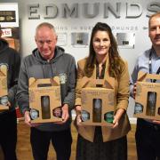 Humber Doucy and Edmunds launch new beer called Haze - from left to right John and Alan Ridealgh, Claire Waterson and Matt Goulding