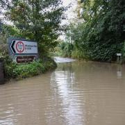 Roads remain flooded in Suffolk