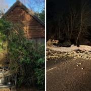 Storm Isha caused havoc in Suffolk over Sunday night