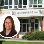 Stowmarket High School was issued with a termination warning notice in January.
