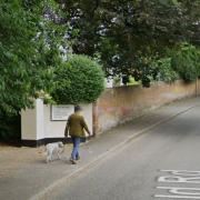 Repairs are being carried out to the sewer which serves The Grange in Fairfield Road Framlingham