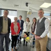 Suffolk MPs visited the dentistry school in Ipswich.