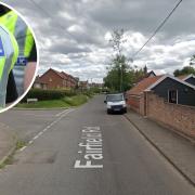 A woman was awoken by a burglar on Fairfield Road in Framlingham