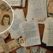 Over 100 love letters penned by an American pilot stationed in Bury St Edmunds during WWII is up for sale