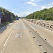 Part of the A12 was closed after a HGV crash
