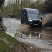 The road is hit by flooding problems in winter months