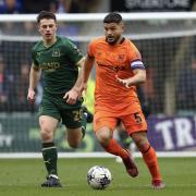 Sam Morsy in action during Ipswich Town's 2-0 win at Plymouth Argyle.