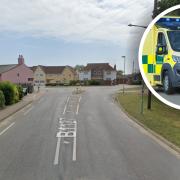 A cyclist has been injured after a crash in Reydon