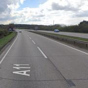 The crash took place on the A11