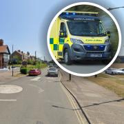 Emergency services were called to Southwold on Monday
