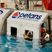 Petans has a specialist facility for helicopter underwater escape training