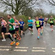 Runners braved wet conditions