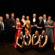 Cast with The High Sheriff of Suffolk, Mark Pendlington DL, Angela Rippon CBE and Tim Holder – Photo credit: Tom Soper Photography