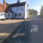 The incident took place outside the pub on Good Friday