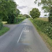 The B1115 in Little Waldingfield will be closed today