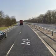 The crash took place on the eastbound carriageway