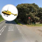 A man was airlifted to hospital after a serious crash in Reydon
