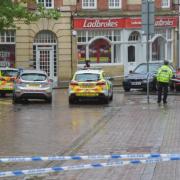 Roads around the incident were cordoned off