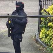 Armed police were spotted in Woodbridge