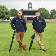 Brian Barker and John Taylor at Trinity Park ahead of the Suffolk Show