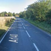 The incident took place on A140