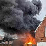 Three teenage boys have been arrested after a fire broke out in Felixstowe