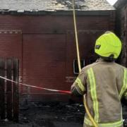 Three teenage boys have been released on bail as a fire in a Suffolk town is being treated as arson