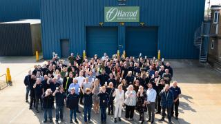 Lowestoft-based staff members of Harrod UK Ltd mark 70 years. Picture: Harrod UK Ltd
