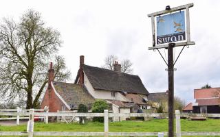 The Swan in Worlingworth, one of the most isolated communities in Suffolk