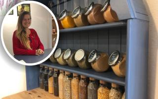 An eco-entrepreneur has opened a new shop in Hadleigh, encouraging people to 