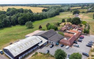 Birch Farm is a mixed-use estate located on the edge of Hintlesham, near Ipswich, and for sale as one or more lots. Picture: Leaders