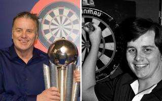 Then and now. Keith Deller, 1983 world darts champion