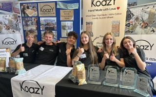 The Young Enterprise team at Debenham High School, Koazy, finished in the top 12 in the UK