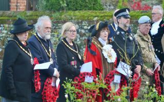Babergh and Mid Suffolk councillors attended Remembrance Day services this weekend