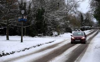 Snow and ice is expected to fall in parts of Suffolk