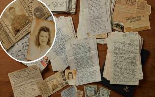 Over 100 love letters penned by an American pilot stationed in Bury St Edmunds during WWII is up for sale