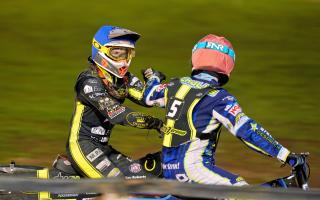 Jordan Jenkins, left, and Scott Nicholls had good nights as the Ipswich Witches beat the Leicester Lions