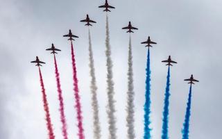The King's birthday flypast is likely to be visible over Suffolk again