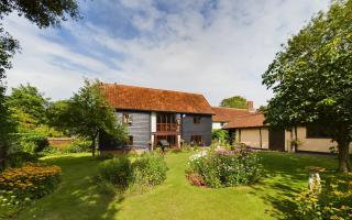 The barn conversion has three floors and is set in Thorndon