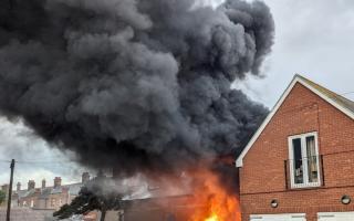 Three teenage boys have been arrested after a fire broke out in Felixstowe
