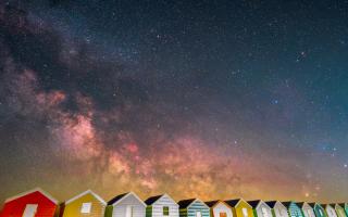 Stunning photos of the Milky Way have been captured above a Suffolk beach