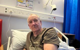 Martin Chambers had to sit in a chair for 16 hours due to there not being a free bed at Ipswich Hospital